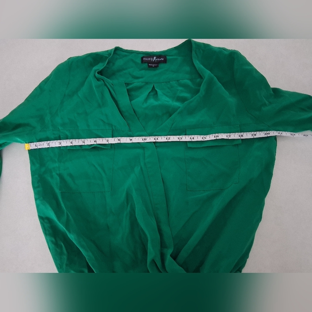 Guess By Marciano/ Vibrant Green Bodysuit Top/ Size US M - Picture 16 of 17